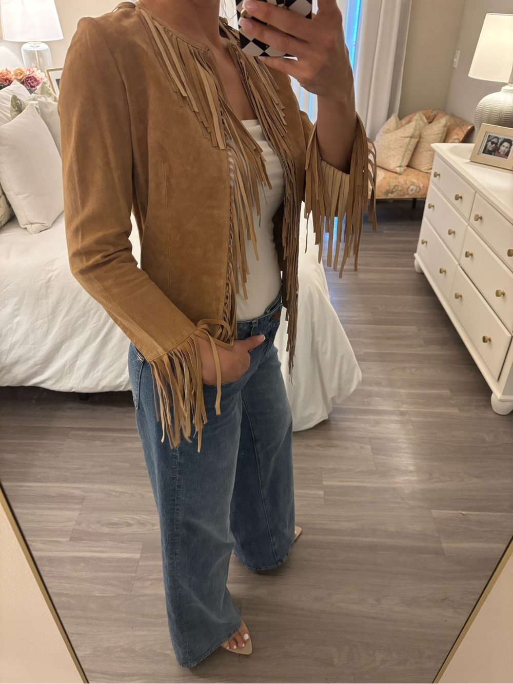🖤 Bebe Suede Fringe Jacket – NWT - Picture 5 of 13